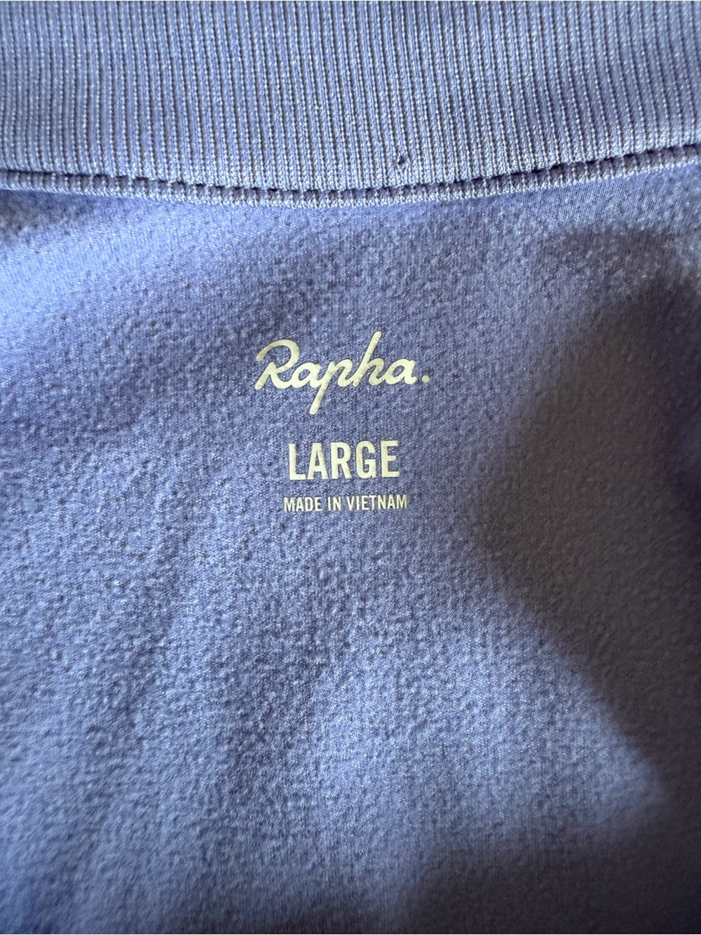 Rapha Lilac Blue Long Sleeve Cycling Jersey with White Sleeve Band - Picture 6 of 10